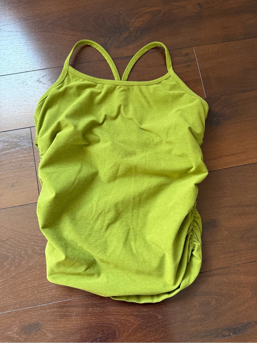Beyond Yoga maternity medium bump tank top shirt active lounge green